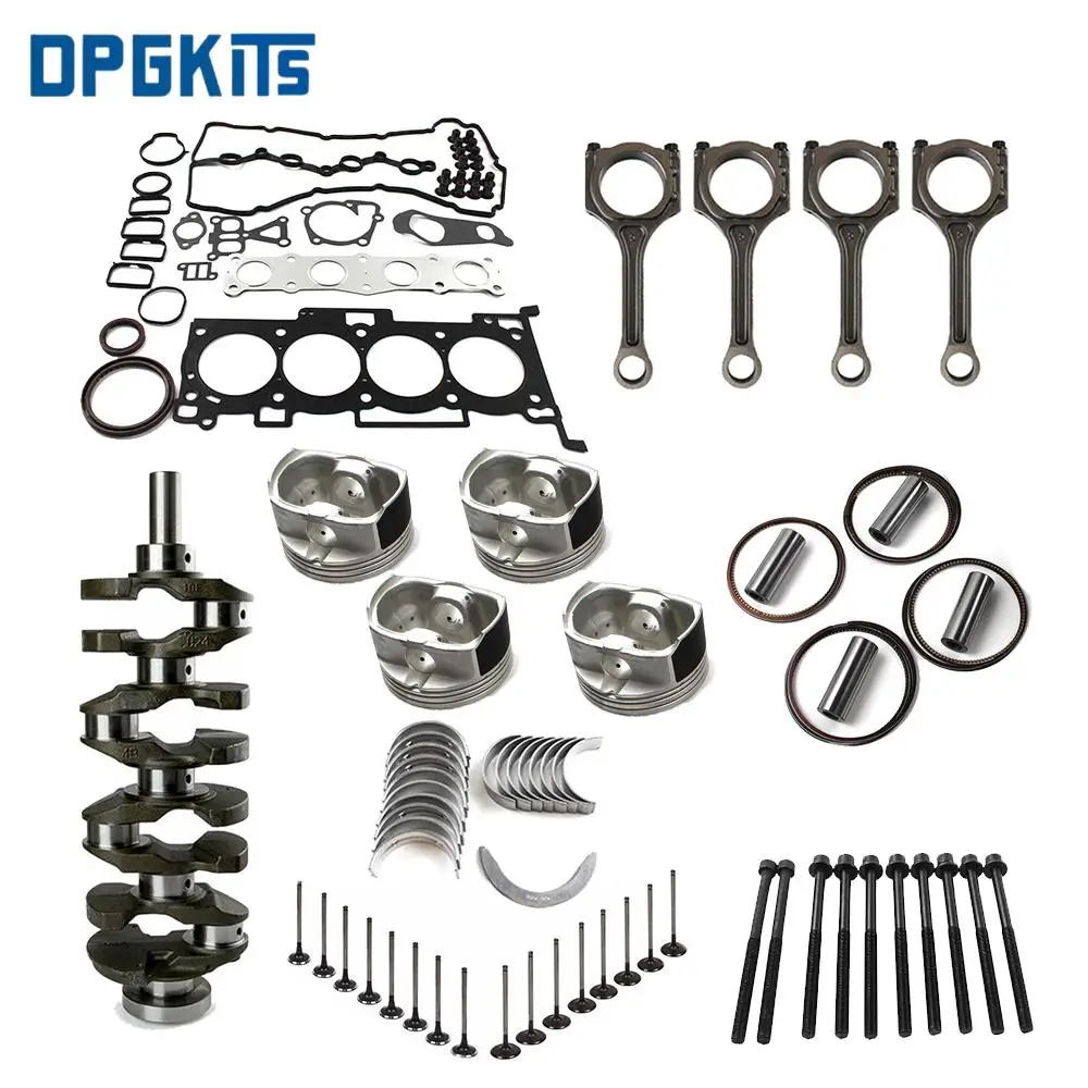 

G4KE 2.4L Engine Rebuild Overhaul Kit w/ Crankshaft Rods For Hyundai Kia Azera Grandeur Sonata Santa Fe Car Connecting Rod Valve