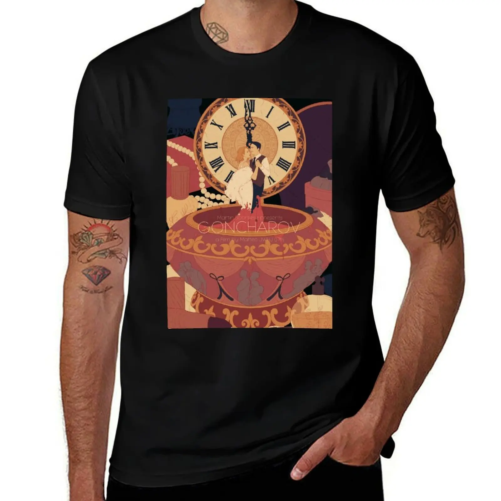 

goncharov clock art T-Shirt Work Style Casual T-Shirt