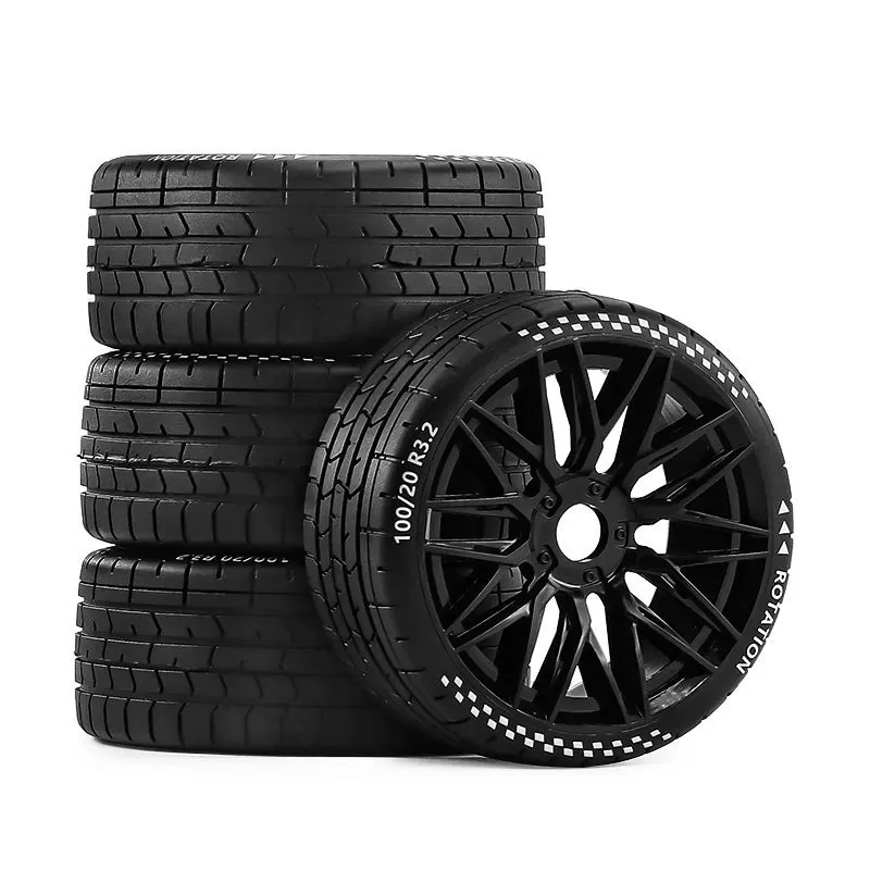 ยางรถแข่ง Flat Run GT สำหรับรถ ARRMA 1/7 INFRACTION F1 KM Hongnuo X3GT 1/8 RC อะไหล่แต่งรถ