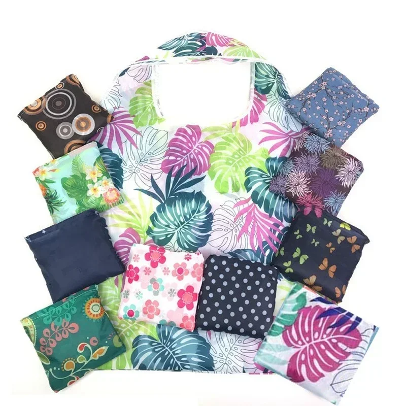 Draagtassen Bloemenprint Vrouwen Boodschappentassen Outdoor Opvouwbare Shopper Boodschappentas Herbruikbaar Opbergen Organizer Supermarkt Tas