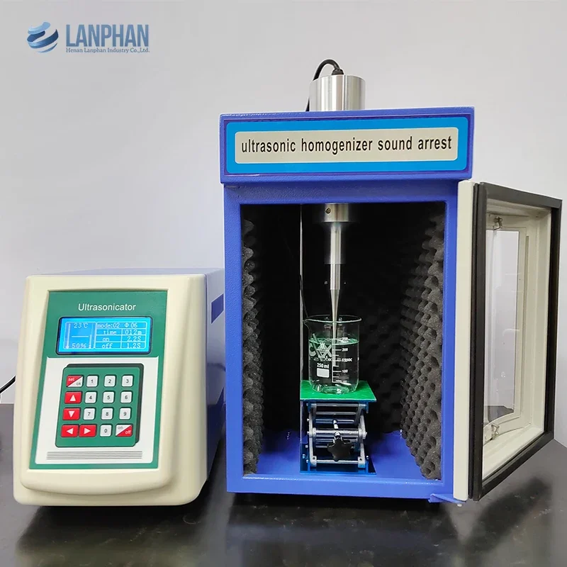 

Cheap Ultrasonic Extraction 20khz 0.2L-2L Ultrasonic Nanoemulsion Homogenizer Machine With Probe Sonicator Price