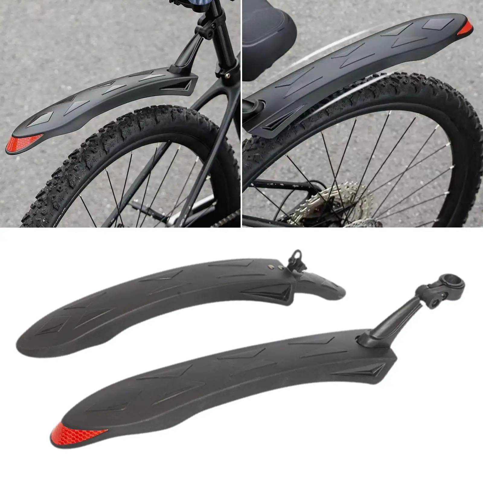 Bike Mudguard PP Portable Fender Set Complete Bicycle Mud Flaps Protection for Mountain Bike 26 27.5 Inch Bike Mudguard PP Portable Fender Set Complete Bicycle Mud Flaps Protection for Mountain Bike 26 27.5 Inch