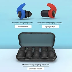 1PCS Mini Silicone Ear Plugs Noise Reduction Filter Hear Safety Ear Protector For Study Concert Soft Foam Sleeping Earplugs