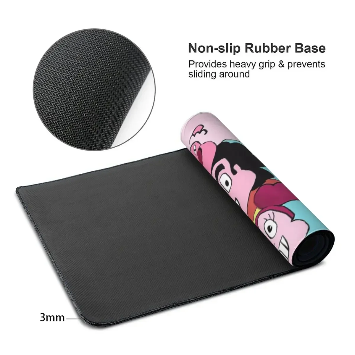 Cutie leão, espinel e steven universo o filme grande mouse pad teclado de computador tapete de mouse gamer pc portátil tapete de mesa tapetes de mesa