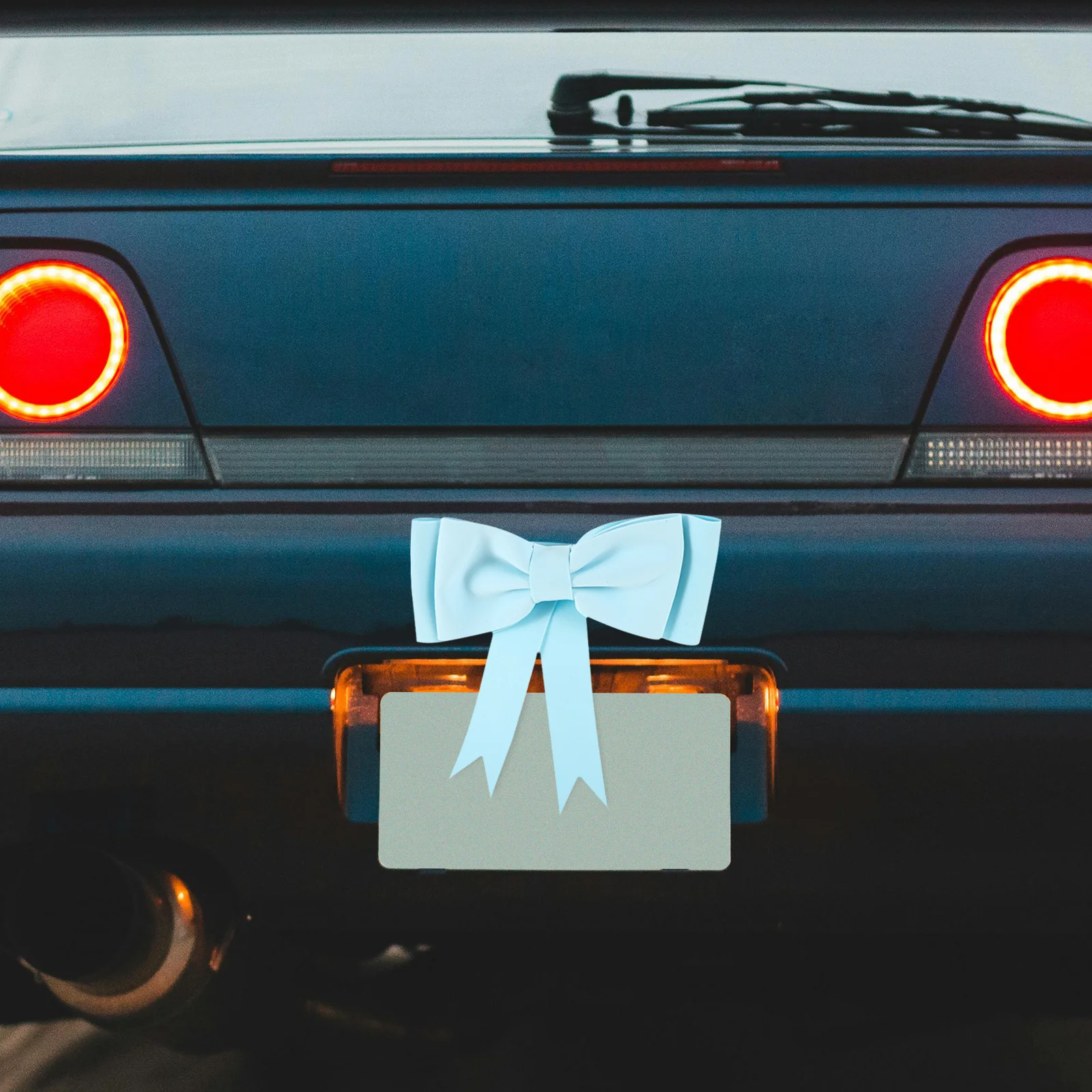 

Sophisticated Car Bumper Bowknot Decoration for Trunk Motorcycle Electric Car Wedding Festive Celebrations Durable Easy to
