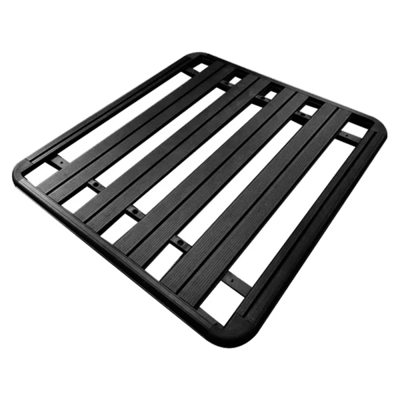 High Quality Black Alloy Roof Cargo Basket,135x125cm 150kg Load‑bearing No‑drill Universal Off‑road Vehicle Exterior Carrier Acc