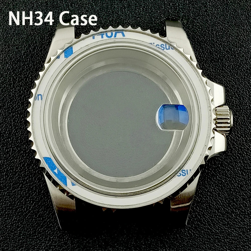 

Корпус NH34, корпус из нержавеющей стали 40 мм, мужские автоматические часы с сапфировым стеклом, подходит для часов с механизмом NH34, аксессуары