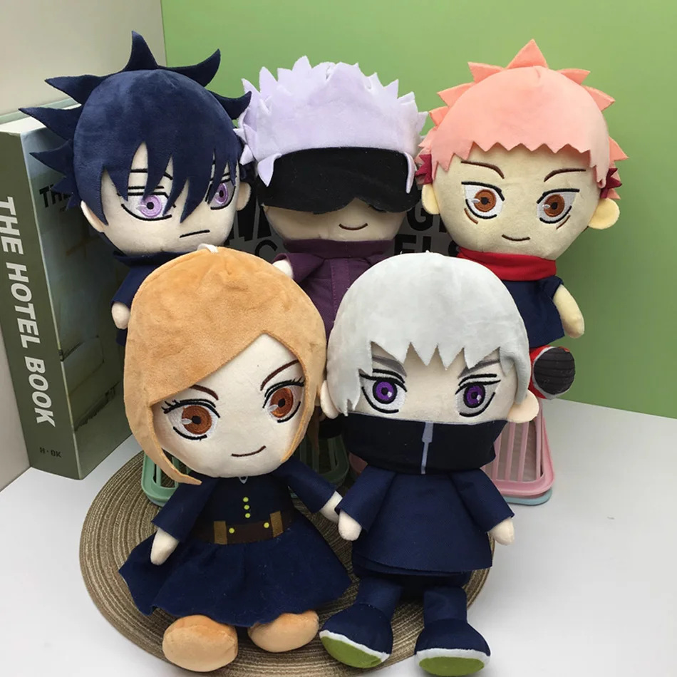 

20cm Jujutsu Kaisen Plush Toys Anime Gojo Plushies Fushiguro Megumi Kugisaki Nobara Gojo Satoru Soft Stuffed Dolls Kids Gifts