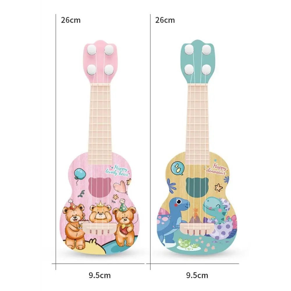 4 cuerdas ukelele guitarra cuerdas de nailon perilla de cuerda ajustable simulación ukelele duradero guitarra pequeña clásica juegos al aire libre