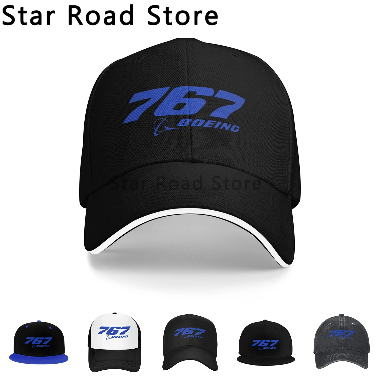 

Boeing 767 Logo Mesh Baseball Caps Snapback Fashion Baseball Hats Breathable Casual Casquette Outdoor For Men's And Women's