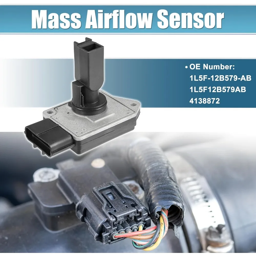 1L5F-12B579-AB Mass Air Flow Sensor Meter  for Ford Focus Mondeo MK1 MK2 MK3 2.5 i 24V, Various models 2M5U-12B624-AC