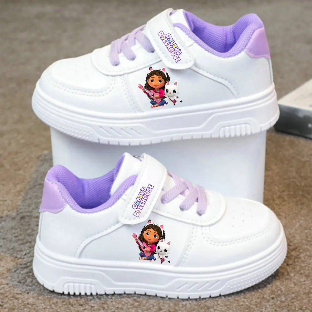 Gabby ตุ๊กตาตะกร้ารองเท้าน่ารัก Angel รองเท้าเทนนิสคู่รองเท้าสีขาวเด็กรองเท้าผ้าใบลําลอง Stitch กีฬารองเท้าขนาด 26-37