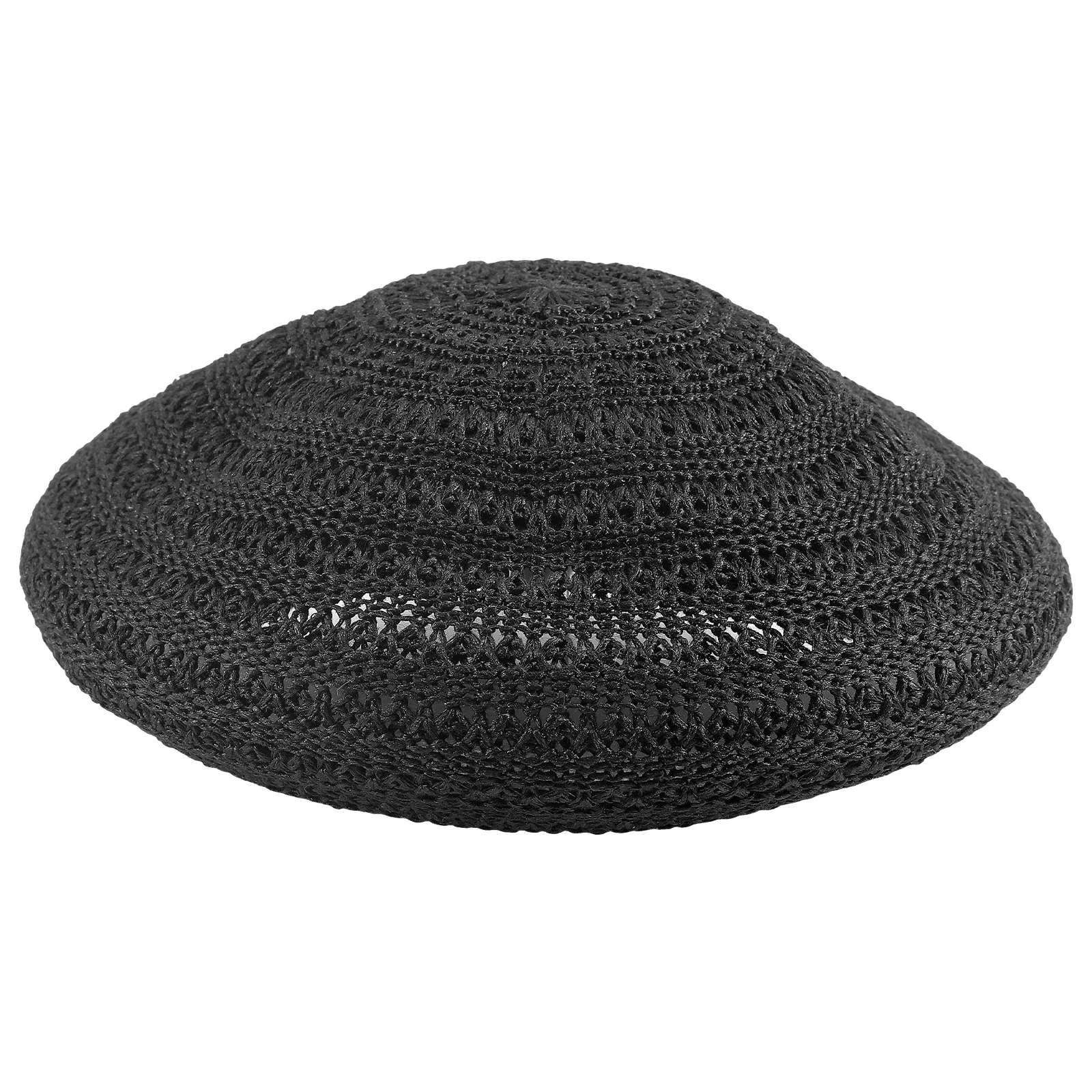 

Vintage Straw Woven Beret For Women Summer Fashion Travel Beach Hat Outdoor Sun Hat Spring Vacation Headwear