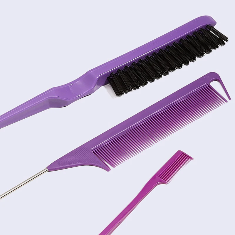 Peine de Control de bordes de doble cara, accesorios de cepillo de peinado para el cabello, 3 unidades por lote