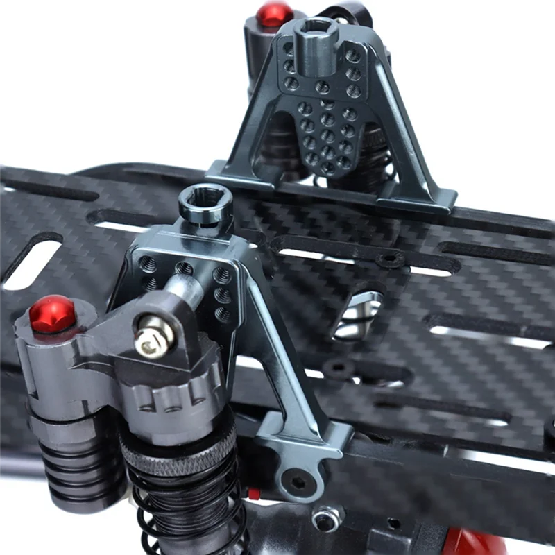 Durable-4PC Hinterer Stoßdämpfer Und Vorderer Stoßdämpfer Für SCX10 RC Klettern Auto Stoßdämpfer Für 1/10 SCX10 RC Auto Teile Bl