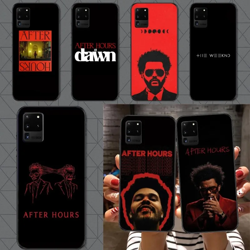 Weekend After Hours Cell Phone Case for Samsung A91 A81 A73 A72 A71 A30S A20 A12 A13 A52 A53 4G 5G Black Soft Phone Cover Funda