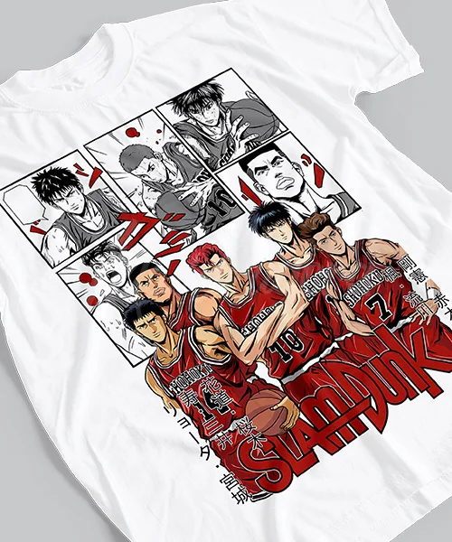 T-shirt For Anime Slam Dunk Equipo ganador