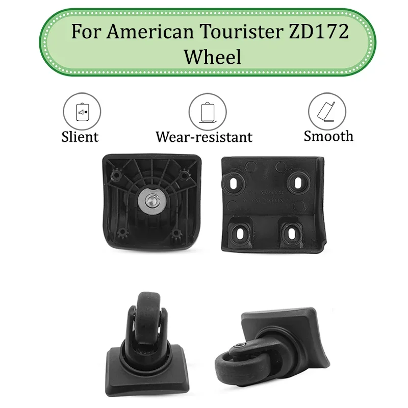

For American Tourister ZD172 Universal Luggage Wheel Mute Wear-resistant Push-pull Smooth Luggage Replacement Accessories Wheels