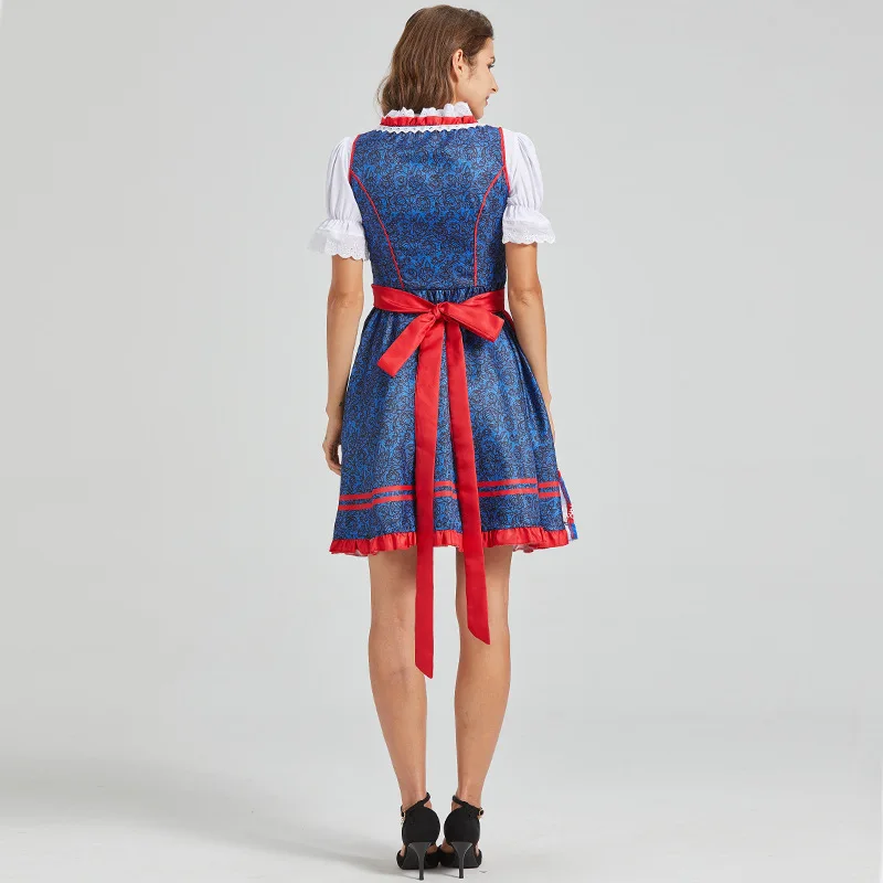 Costumi Oktoberfest abiti da donna Dirndl 2 pezzi abiti da Oktoberfest tedeschi Costume bavarese abiti da carnevale di birra