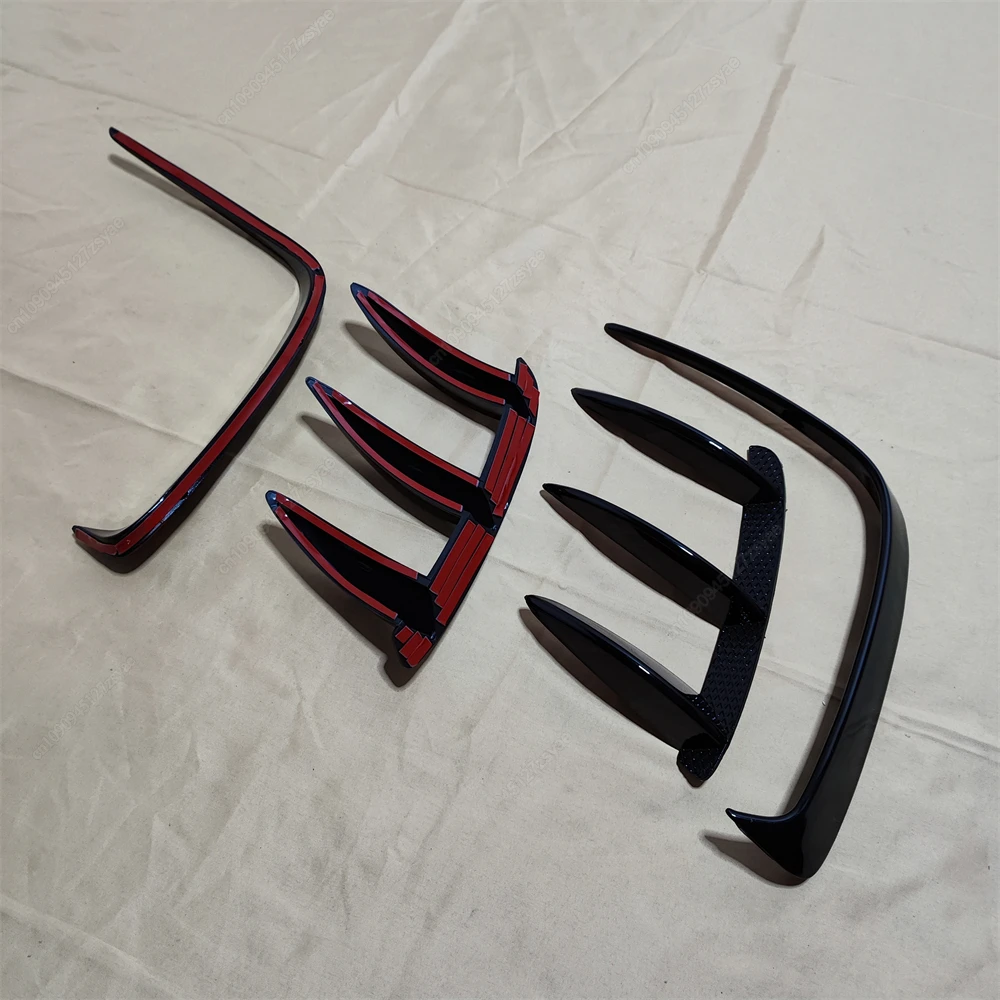 Auto Styling Für Mercedes Benz W176 A200 A250 A260 A45 AMG 2013-2018 Fließheck Hinten Lip Spoiler Splitter canards Schwarz ABS – Detail 9