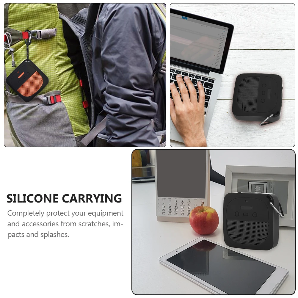 

Silicone Protective Case Durable Cover Travel Bike Revolve Small Speaker Carrying Case Portable Audio Video Devices Accessories