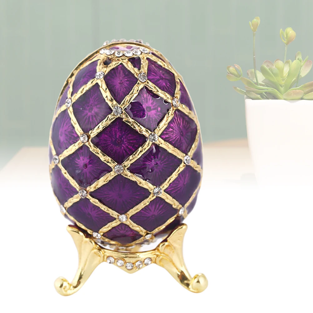 

1pc Metal Easter Egg Gold Plated Decoration Hand-Drawn Diy Simulated Ornaments Gift Easter Home Decor Craft Set