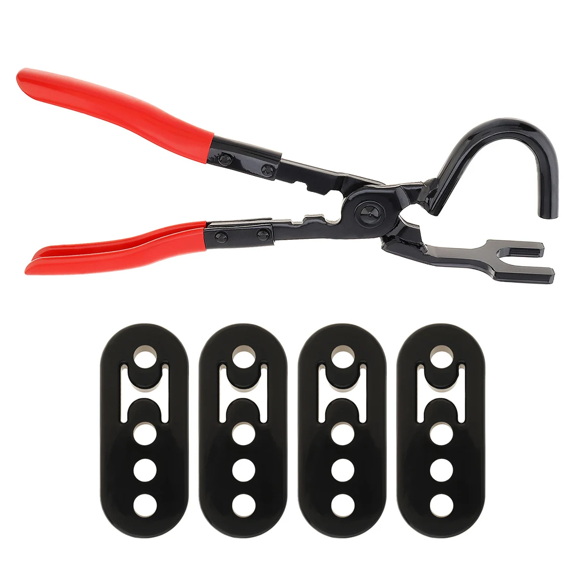 Muffler Rubber Hanger Pliers Exhaust Hanger Removal Pliers for Rubber Grommets Removal with 4 Holes Exhaust Hanger Rubber Kit