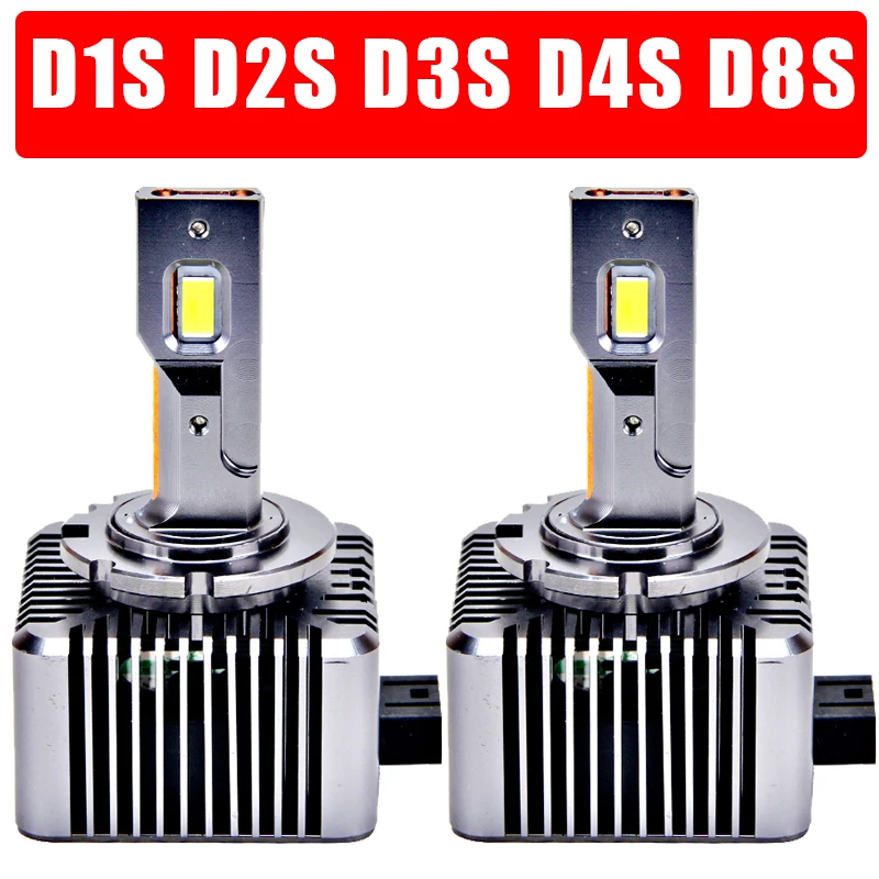 

LED D1S D4S D8S D3S D2S D1R D2R D3R D4R LED Car Headlight Bulbs Auto Bulbs 1:1 Lights 6000K 55W 12V