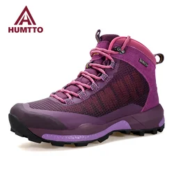 Humtto botas de tornozelo de caminhada à prova dwaterproof água para mulheres novo designer de inverno escalada mulher tênis esporte trekking caminhada das mulheres sapatos