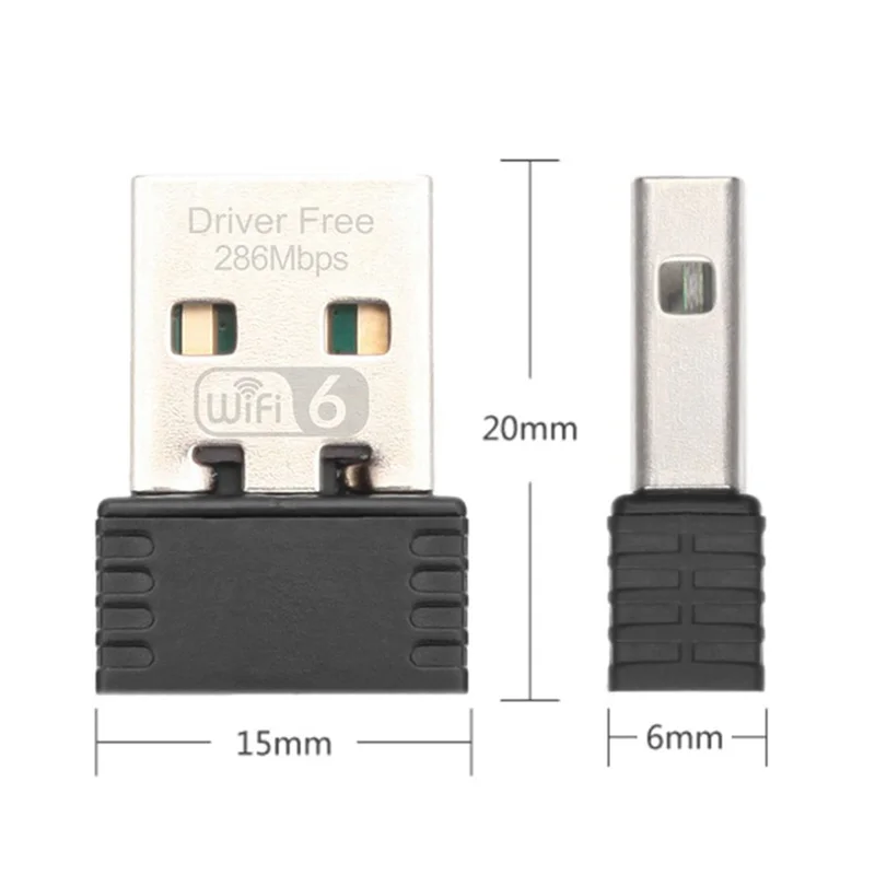 -A96Z 3X Wireless Wifi 6 Adapter AX286 802.11Ax 2.4Ghz Free Driver USB Network Card For Win7/10/11 Computer Mini Wifi Receptor