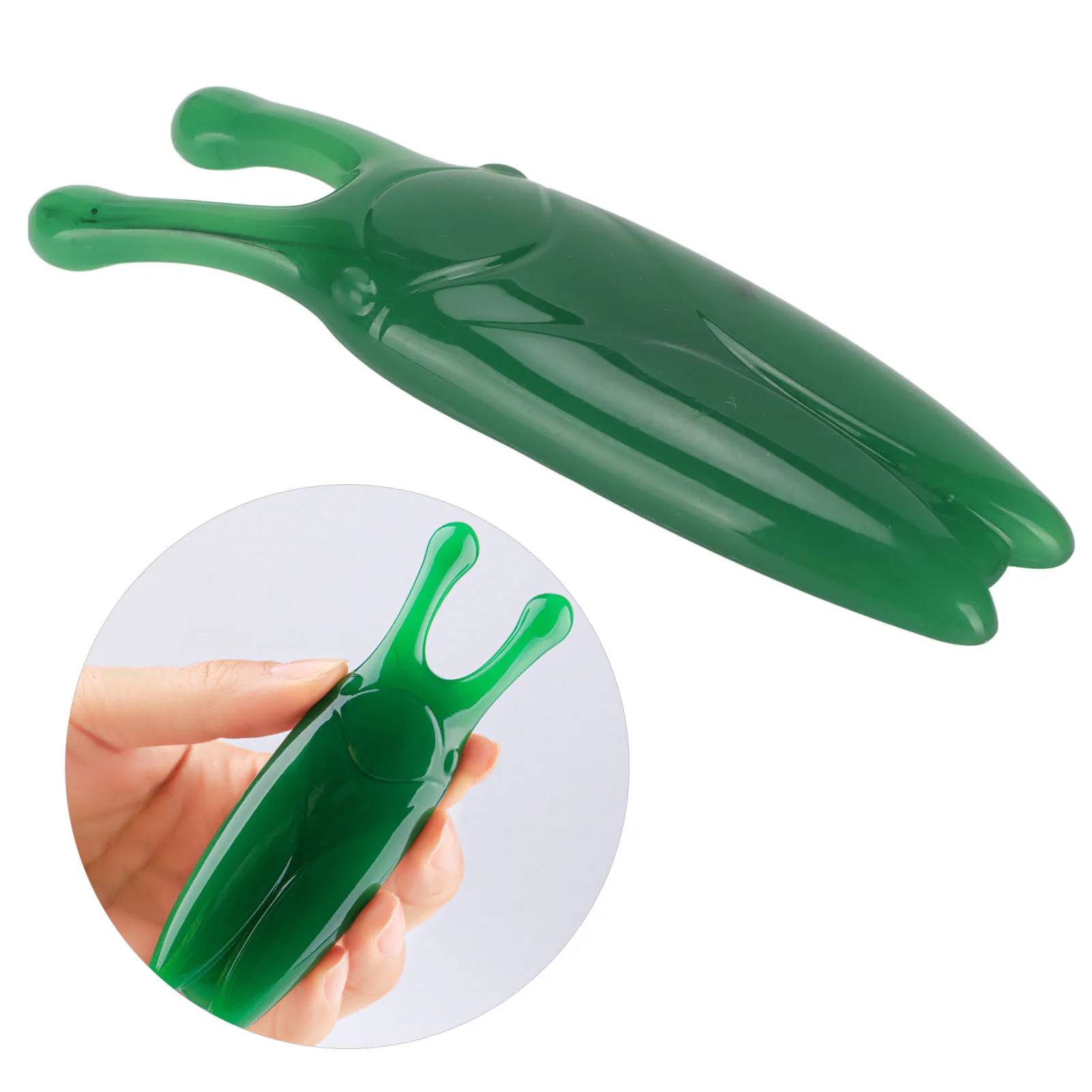 Raspador de nariz de ponte alta, massageador de nariz, redução de nariz, alar gua sha, ferramenta para forma, linha de mandíbula, redução de inchaço, verde