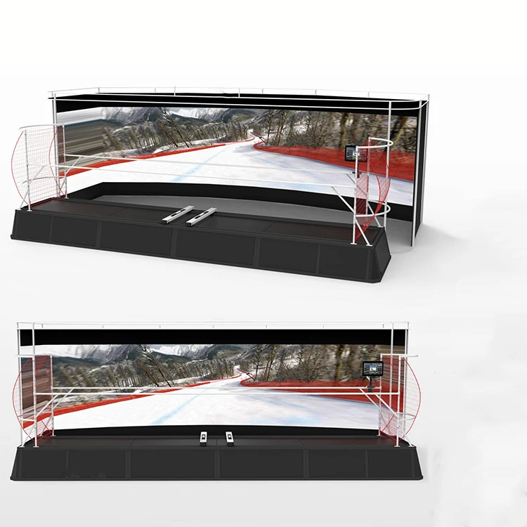 Indoor Interactive Games Skiing Simulator  Racer Snowboard Simulator
