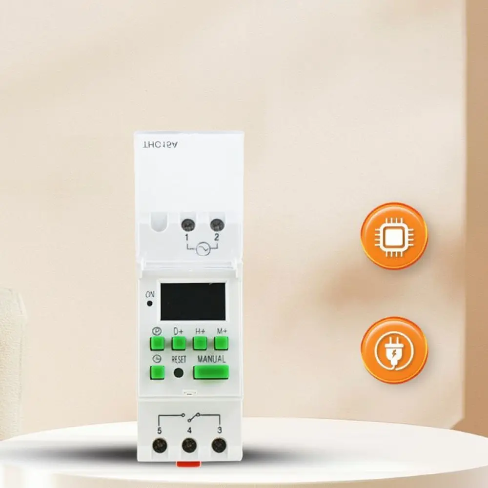 For SLYB Timer Switch AHC15A Din Rail Digital Weekly Controller 12V 24V 48V 110V 220V Automatic Relay Industrial Appliance