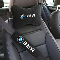 Car Neck Pillow Headrest Seat Belt Shoulder Strap Pad For BMW X3 X5 X6 F30 F34 F10 F20 G20 G30 G01 G02 G05 F15 F16 3 5 7 Series