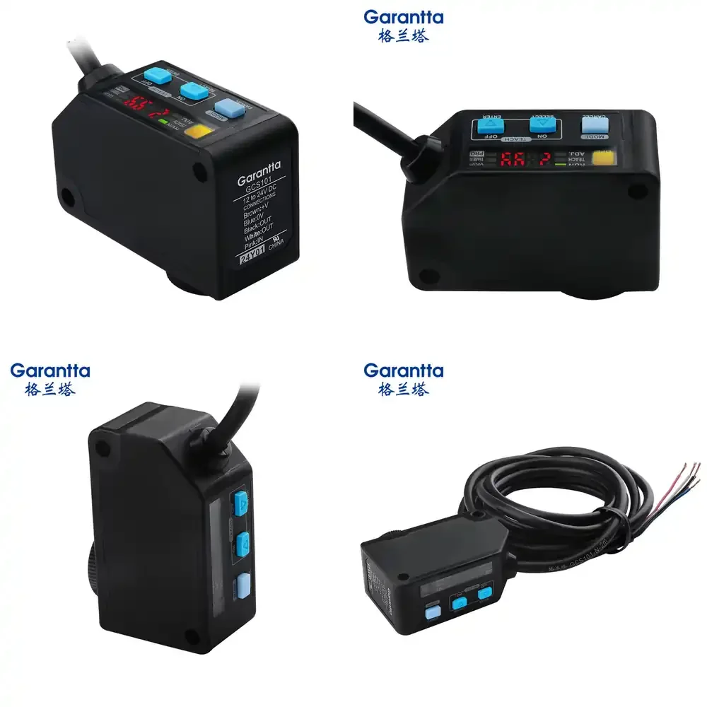 Cost-Effective Garantta GCS101 Color Mark Sensor IP67 Protection Ultra High-Speed Response NPN/PNP Output Auto Background