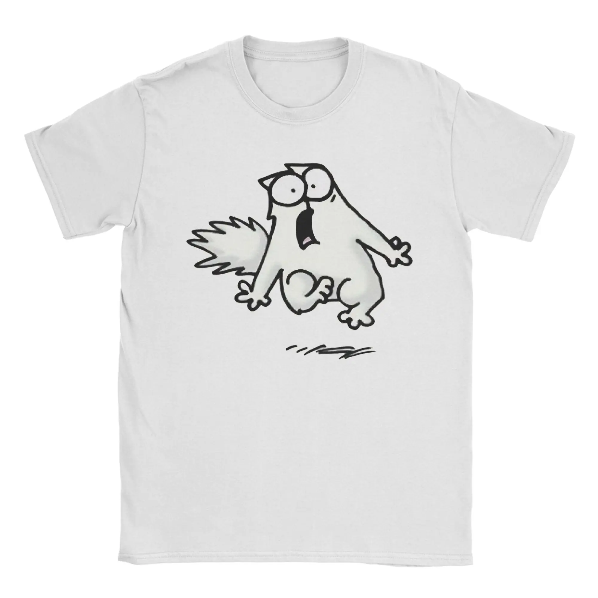 

Funny Cat Simons Cat T-Shirt for Men Women Amazing Pure Cotton Tees Crew Neck Short Sleeve T Shirts Plus Size Clothes