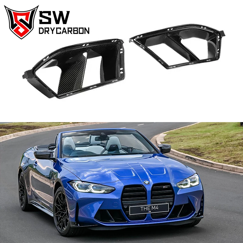 

MP Style Dry Carbon Fiber Front Bumper Side Air Intake Vents Fenders For BMW M3 G80 M4 G82 G83 2021+ Air Intake Duct Trim