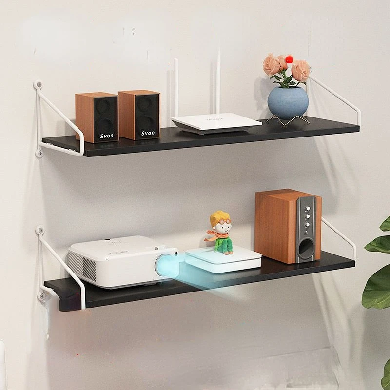 Projector Bracket Wall-mounted Shelf Router Bedside Wall Bracket Home Organizer Wall Shelf Floating Shelves for Wall