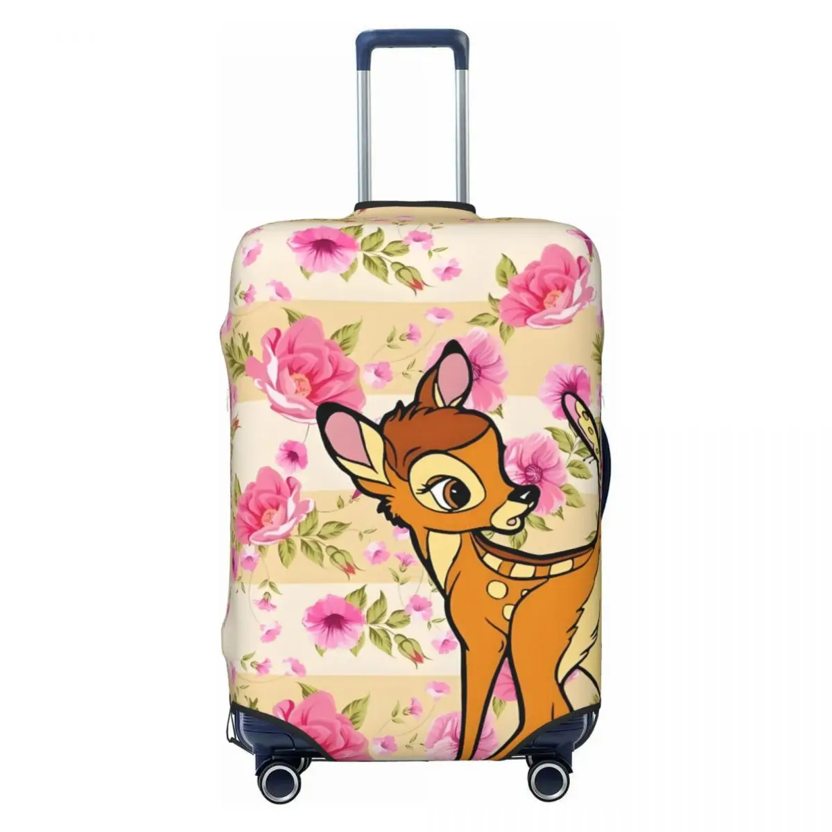 

Custom Custom Bambi Rabbit Cartoons Rose Luggage Cover Protector Elastic Classical Travel Suitcase Covers