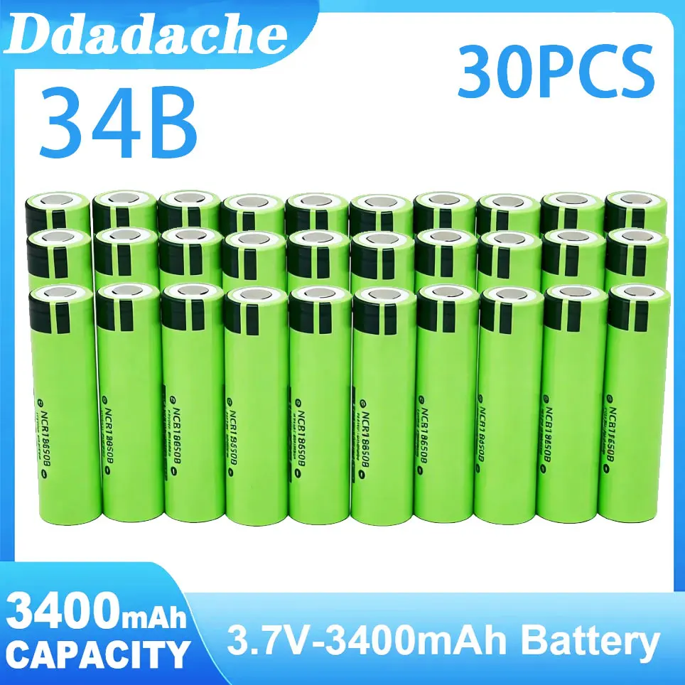 Nieuwe Originele NCR18650B 34B 3.7V 18650 3400mAh Oplaadbare Lithiumbatterij Zaklamp Batterij