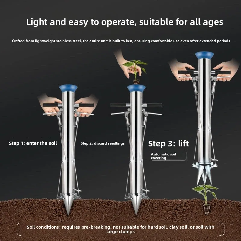 LTT Agricultural Tools Automatic Pepper Planter Vegetable Transplanter Watermelon Planter