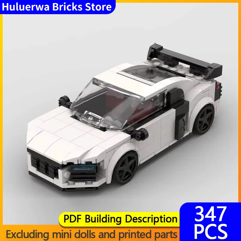 Speed Champion Model MOC Building Bricks 6-Cylinder Urban Supercar Modular Technology Gifts Holiday Assemble Children Toys Suit