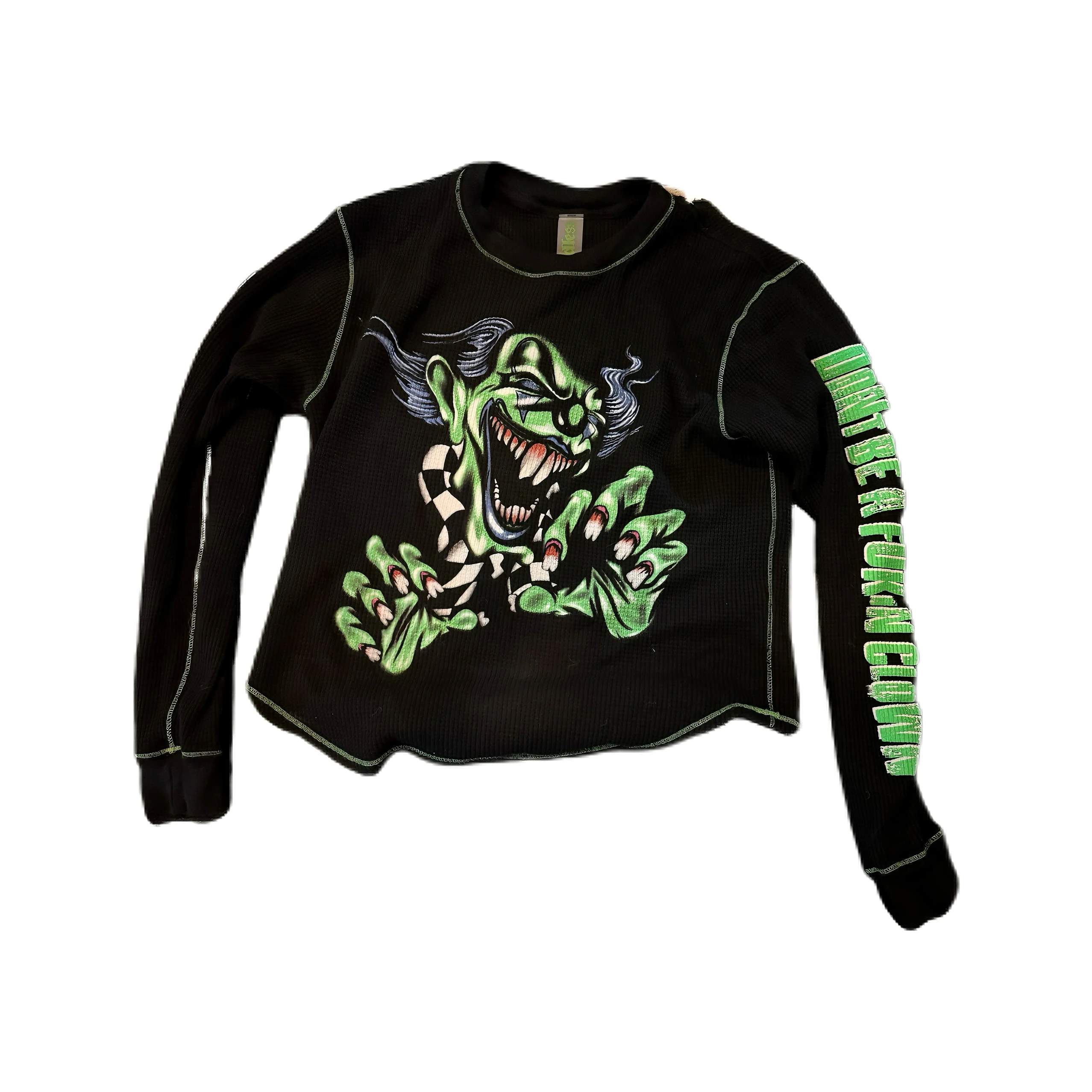 YVL Style Endless Denim Green Checkered Long Sleeve T-Shirt Youth Fashion Breathable Sweat Absorbent Wear Resistant Warm Cott...