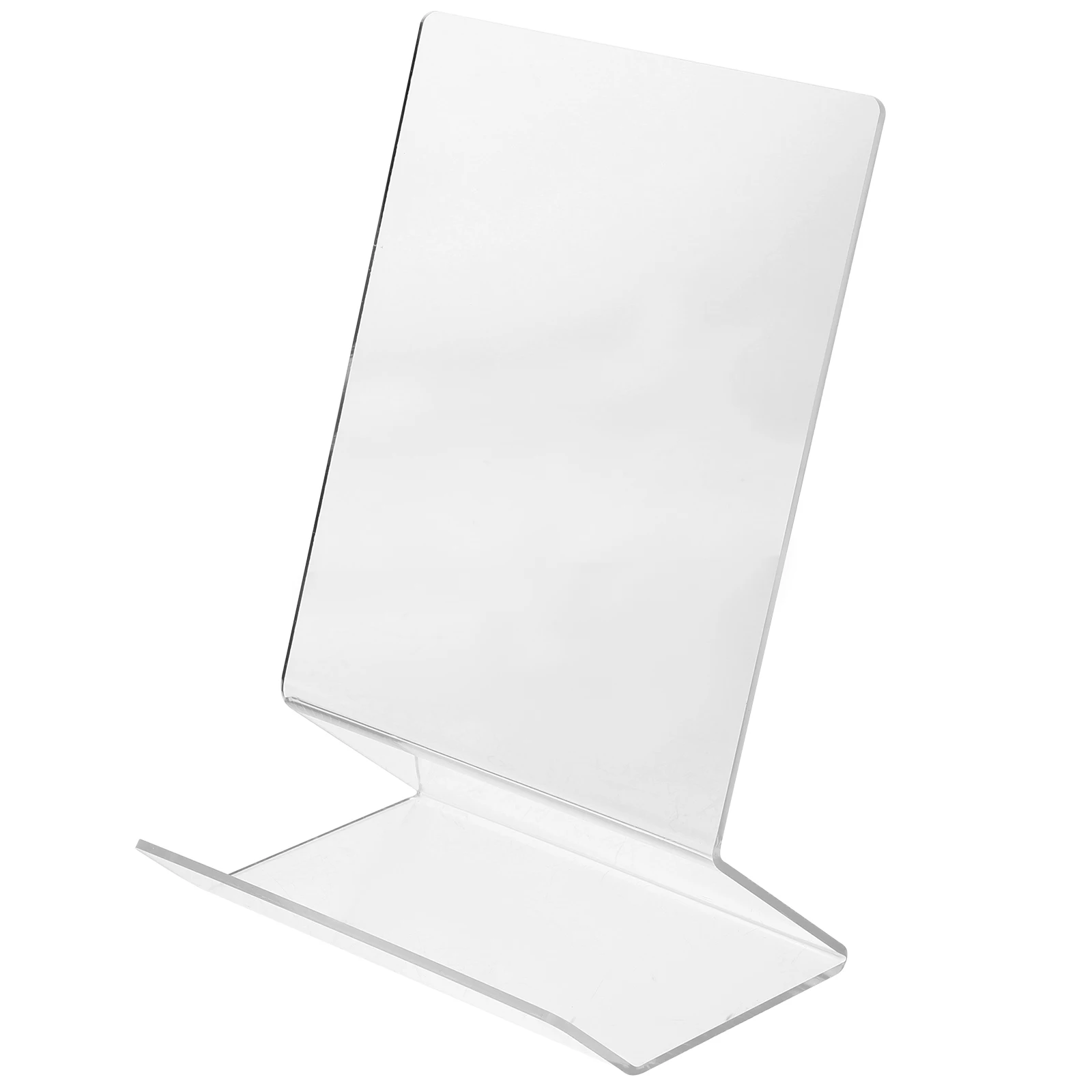 

Premium Acrylic Book Stand Transparent Desktop Bookshelf Organizer Bookend Support For Books Magazines Records Lightweight