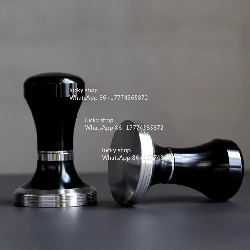 Black Stainless Steel Coffee Powder Filling Powder Hammer,58mm Height Adjustable Powder Hammer