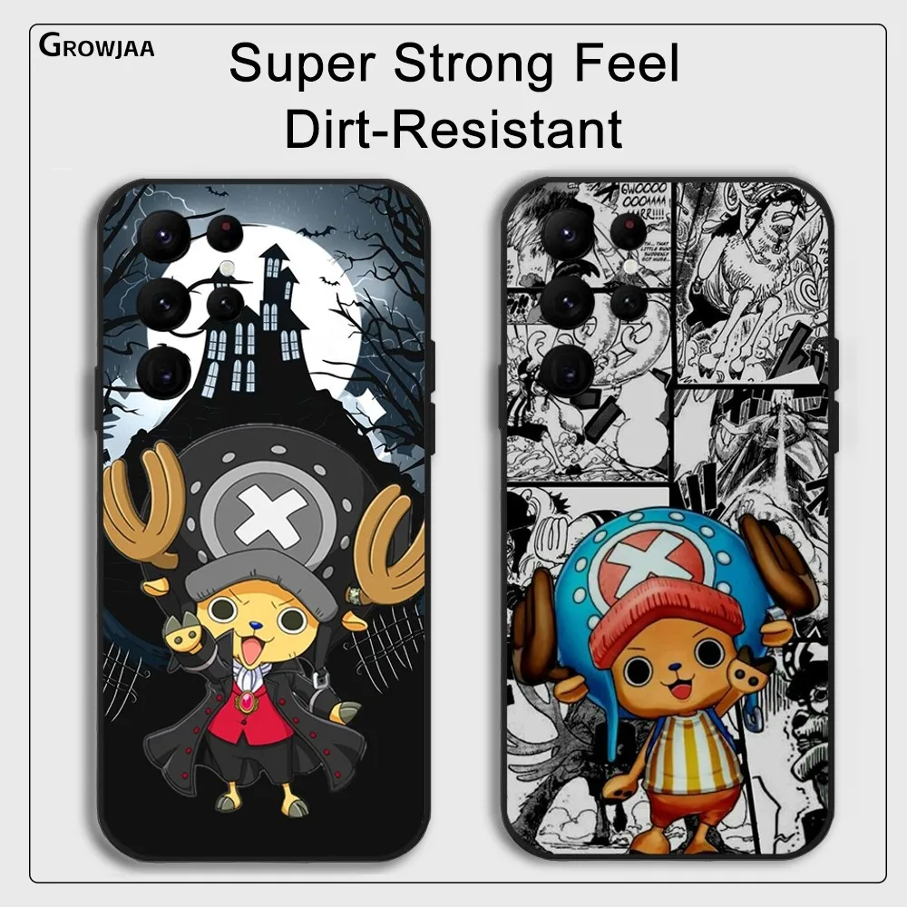 Anime Tony Tony Chopper Phone Case for Samsung Galaxy S24 Ultra S22 S23 Ultra S21 S20 5G Protective Silicone TPU Funda