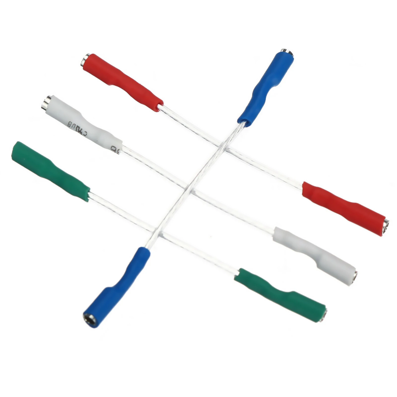 4 pièces/lot fiable haute qualité 7N argent plaqué platine Phono cartouche Headshell fils câbles pour broches 1.2mm-1.3mm