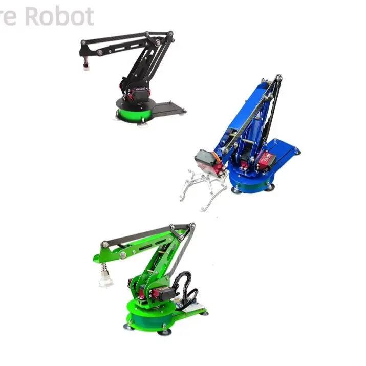 3 Axis Robot Arm with Suction Cup Stainless Steel Open Code Manipulator for Arduino Robot DIY Kit For UNO Programmable Robot