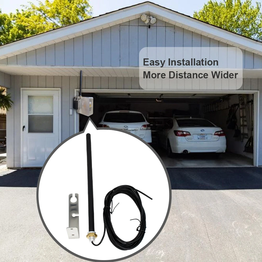 3M External RF Antenna for Gate Garage Door 433MHz 433.92 Remote Control Signal Enhancement Antenna Booster