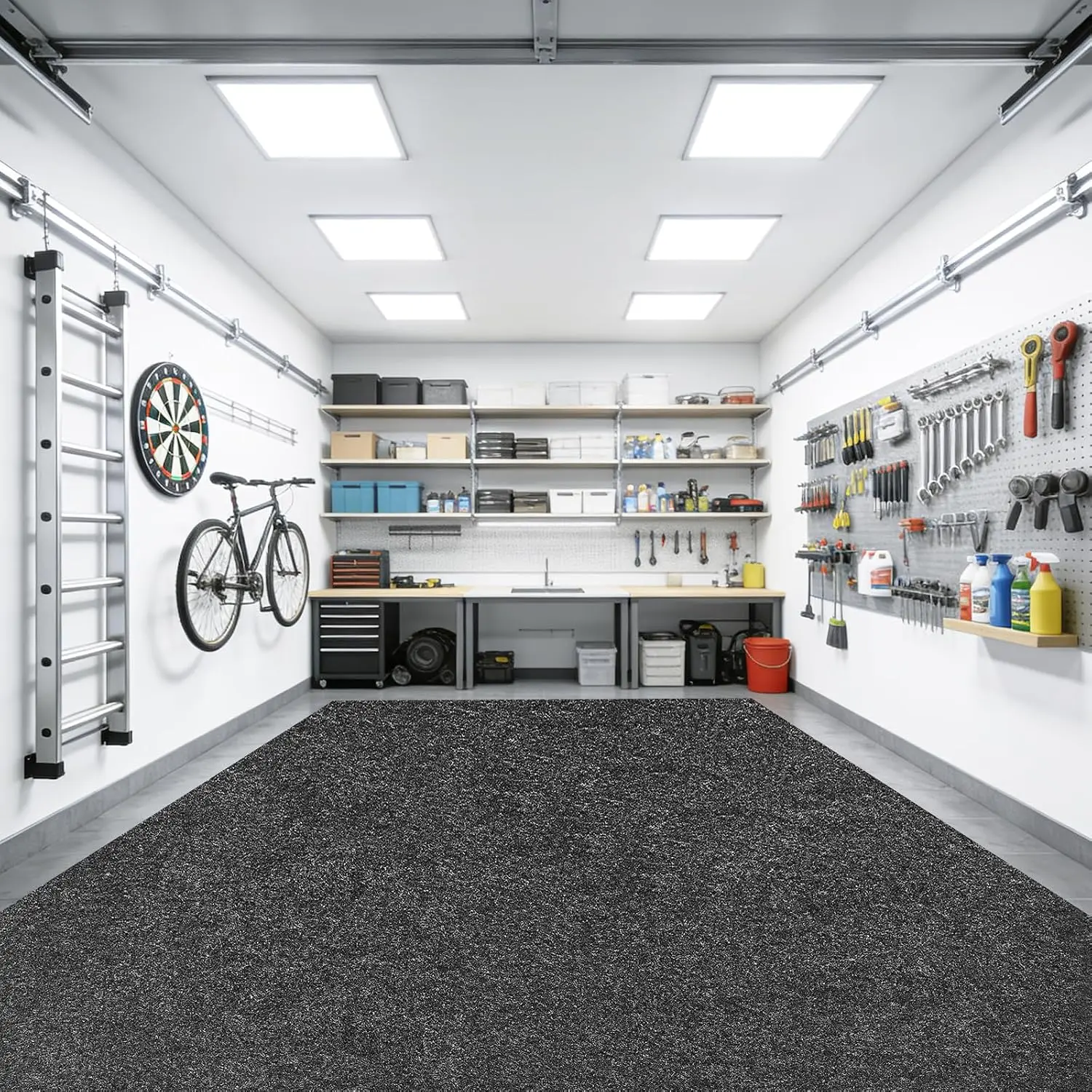 Langlebige, wiederverwendbare, waschbare, wasserdichte Ölauffangmatte für die Garage, Öltropfmatte, verhindert Ölauffangschalenüberlauf, Ölleckmatte für unter dem Auto – Detail 7